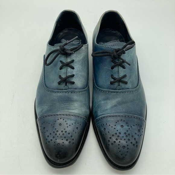 Calzoleria Toscana Burnished Leather Oxford Brogue Shoes main image 7